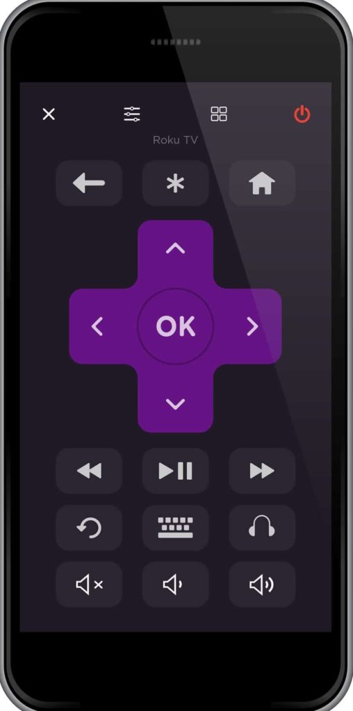Roku mobile app remote tv
